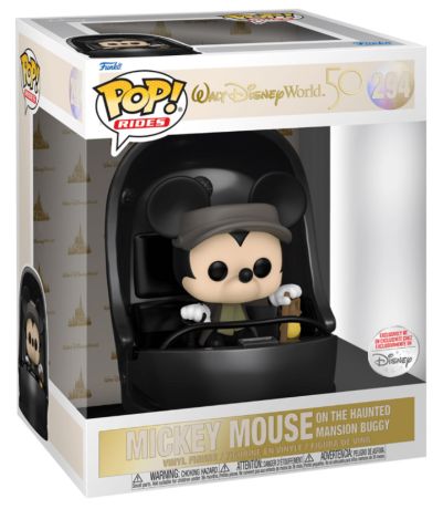 Figurine Funko Pop Walt Disney World 50ème Anniversaire  #294 Mickey Mouse sur le chariot du manoir hanté