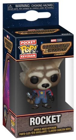 Figurine Funko Pop Les Gardiens de la Galaxie Vol. 3 [Marvel] Rocket - Porte-clés