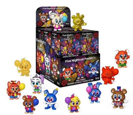 Figurine Mystery Minis Five Nights at Freddy's pas cher : FNAF Cirque et  Ballons - 12 Figurines