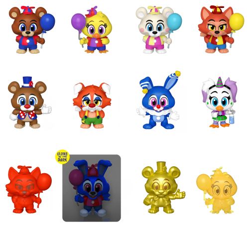 Figurine Funko Mystery Minis Five Nights at Freddy's FNAF Cirque et Ballons - 12 Figurines