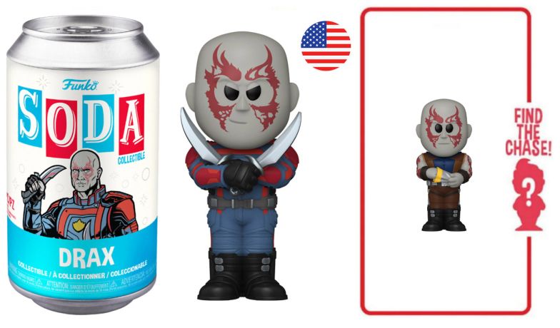 Figurine Funko Soda Les Gardiens de la Galaxie Vol. 3 [Marvel] Drax (Canette Bleue)