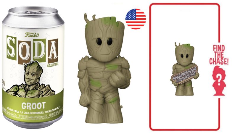 Figurine Funko Soda Les Gardiens de la Galaxie Vol. 3 [Marvel] Groot (Canette Verte)