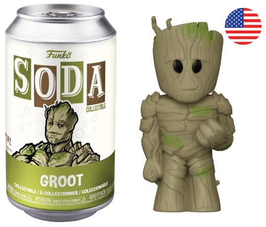 Figurine Funko Soda Les Gardiens de la Galaxie Vol. 3 [Marvel] Groot (Canette Verte)