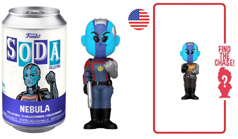 Figurine Funko Soda Les Gardiens de la Galaxie Vol. 3 [Marvel] Nebula (Canette Violette)