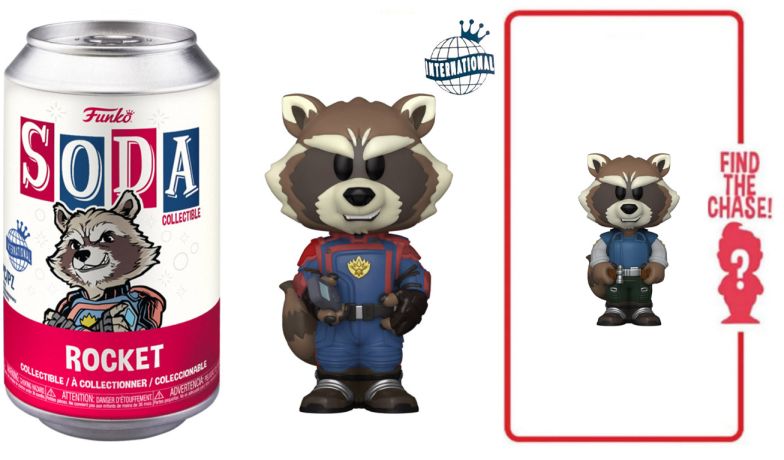 Figurine Funko Soda Les Gardiens de la Galaxie Vol. 3 [Marvel] Rocket (Canette Rouge)