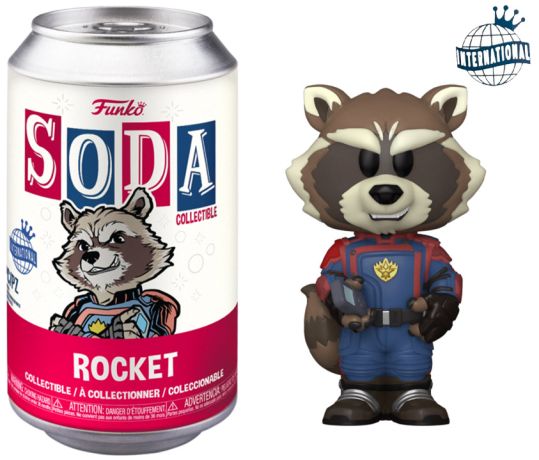 Figurine Funko Soda Les Gardiens de la Galaxie Vol. 3 [Marvel] Rocket (Canette Rouge)