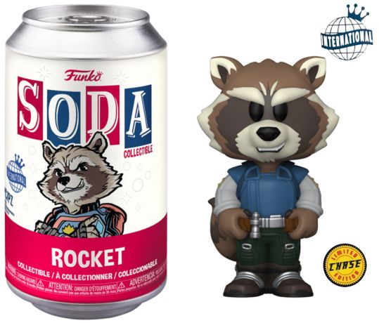 Figurine Funko Soda Les Gardiens de la Galaxie Vol. 3 [Marvel] Rocket (Canette Rouge) [Chase]