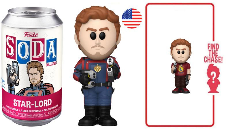 Figurine Funko Soda Les Gardiens de la Galaxie Vol. 3 [Marvel] Star-Lord (Canette Rouge)