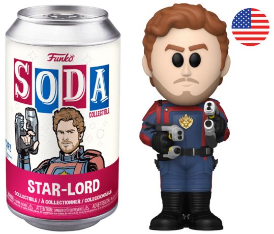 Figurine Funko Soda Les Gardiens de la Galaxie Vol. 3 [Marvel] Star-Lord (Canette Rouge)