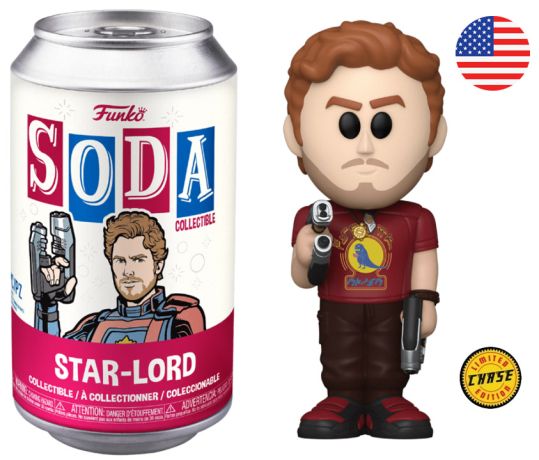 Figurine Funko Soda Les Gardiens de la Galaxie Vol. 3 [Marvel] Star-Lord (Canette Rouge) [Chase]