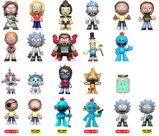 Figurine Funko Mystery Minis Rick et Morty Rick et Morty Série 1 - 16 Figurines