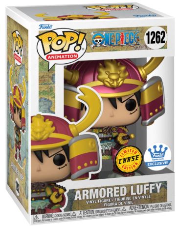 Figurine Funko Pop One Piece #1262 Luffy en Armure (Métallique) [Chase]