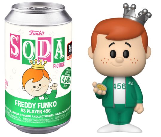 Figurine Funko Soda Freddy Funko Freddy Funko en joueur 456 (Canette Verte)