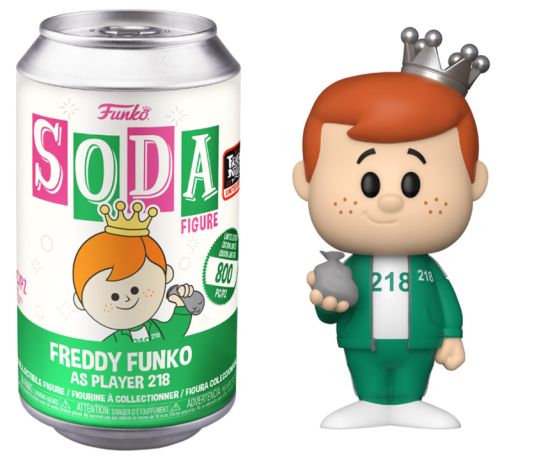 Figurine Funko Soda Freddy Funko Freddy Funko en joueur 218 (Canette Verte)