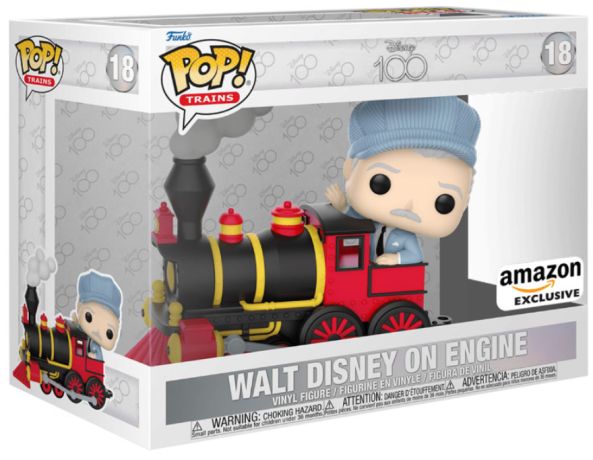 Figurine Funko Pop 100 ans de Disney #18 Walt Disney dans Moteur du train