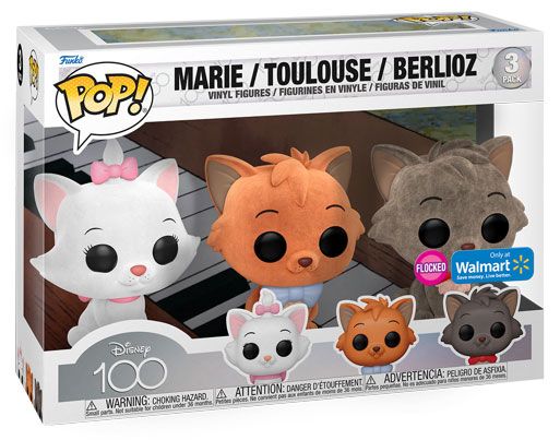 Figurine Funko Pop 100 ans de Disney Marie / Toulouse / Berlioz - Pack