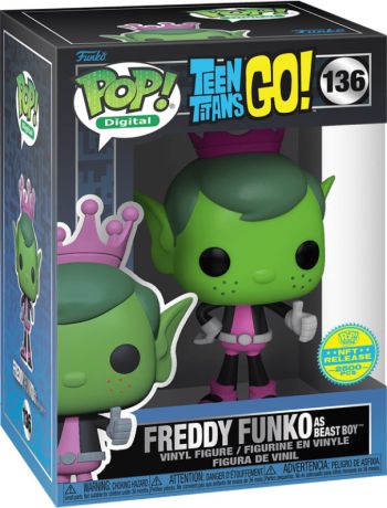 Figurine Funko Pop Teen Titans Go! #136 Freddy Funko en Changelin - Digital Pop