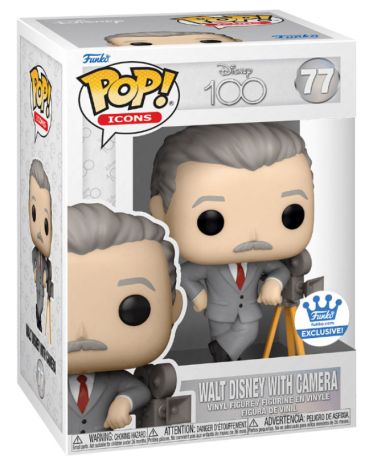 Figurine Funko Pop 100 ans de Disney #77 Walt Disney avec Camera