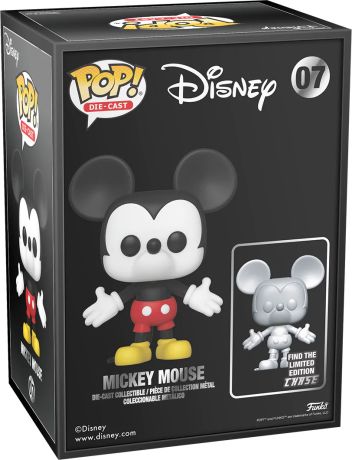 Figurine Funko Pop Mickey Mouse [Disney] #07 Mickey Mouse - Die Cast [Chase]