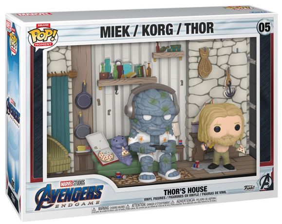 Figurine Funko Pop Avengers : Endgame [Marvel] #05 Maison de Thor (Miek / Korg / Thor)