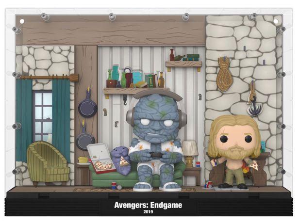 Figurine Funko Pop Avengers : Endgame [Marvel] #05 Maison de Thor (Miek / Korg / Thor)