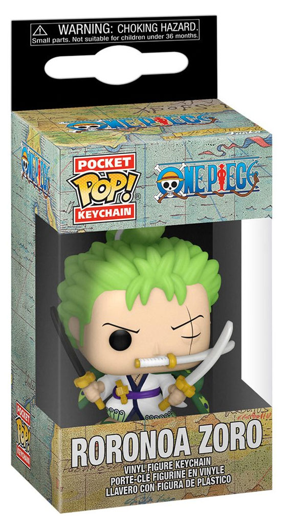 Figurine Pop One Piece pas cher Roronoa Zoro Porteclés