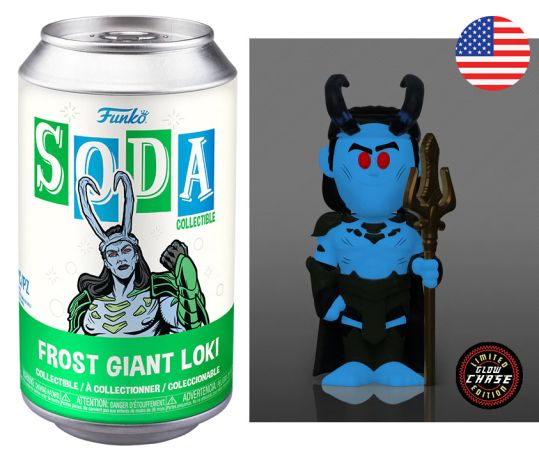 Figurine Funko Soda Marvel What If...? Loki Géant des Glaces (Canette Verte) [Chase]