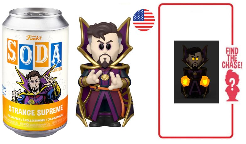 Figurine Funko Soda Marvel What If...? Strange Supreme (Canette Orange)