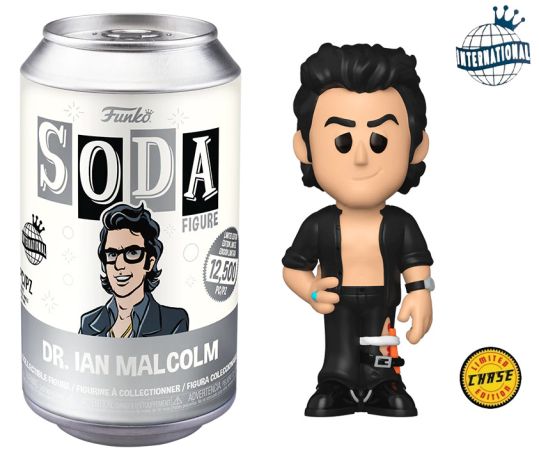 Figurine Funko Soda Jurassic Park Dr. Ian Malcolm (Canette Grise) [Chase]