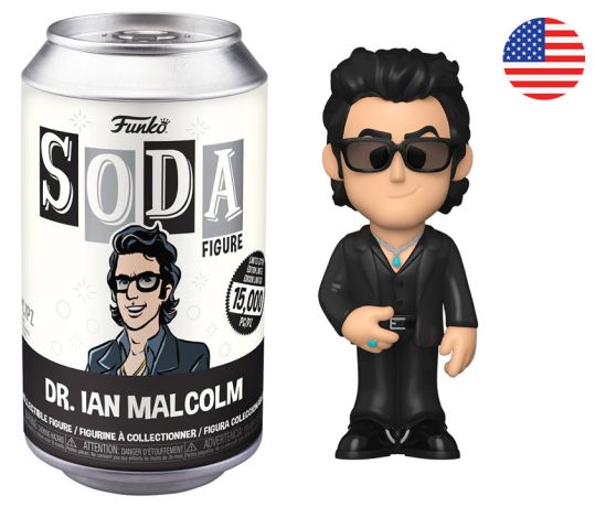 Figurine Funko Soda Jurassic Park Dr. Ian Malcolm (Canette Noire)