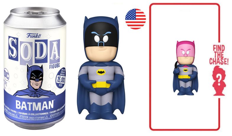 Figurine Funko Soda DC Comics Batman 1966 (Canette Bleue)