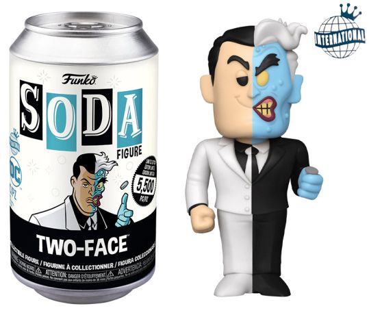 Figurine Funko Soda DC Comics Double-Face (Canette Noire)
