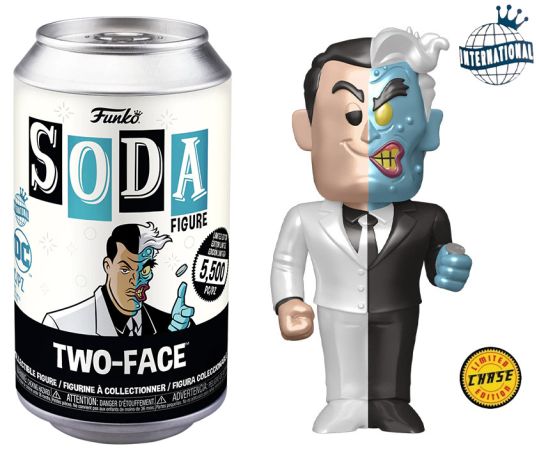 Figurine Funko Soda DC Comics Double-Face (Canette Noire) [Chase]