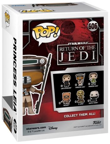 Figurine Funko Pop Star Wars 6 : Le Retour du Jedi #606 Princesse Leia (Déguisement Boushh)