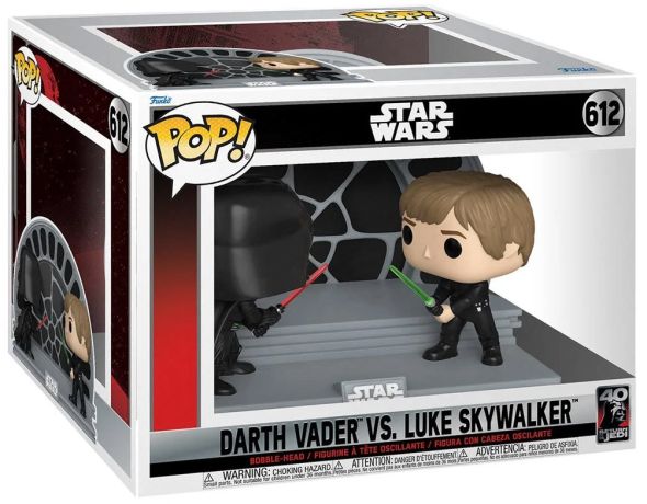 Figurine Funko Pop Star Wars 6 : Le Retour du Jedi #612 Dark Vador vs Luke Skywalker - Moment