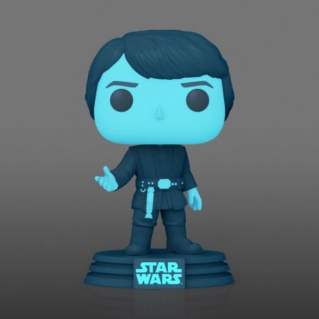 Figurine Funko Pop Star Wars 6 : Le Retour du Jedi #615 Luke Skywalker Holographique - Glow in the Dark