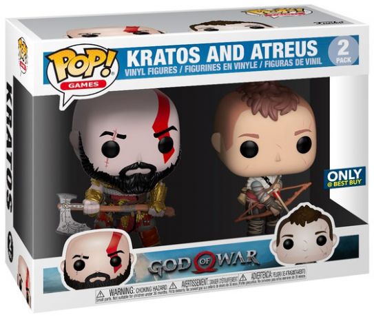 Figurine Funko Pop God of War Kratos et Atreus - 2 Pack