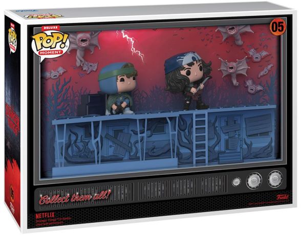 Figurine Funko Pop Stranger Things Distin / Eddie / Demobats : Phase Troise - Deluxe Moment