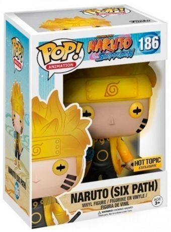 Figurine Funko Pop Naruto #186 Naruto - Six chemins - Brille dans le Noir