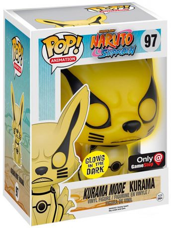 Figurine Funko Pop Naruto #97 Kurama - 15 cm & Brille dans le Noir
