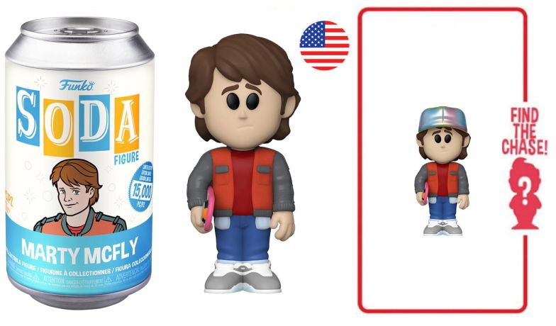 Figurine Funko Soda Retour vers le Futur Marty McFly (Canette Bleue)