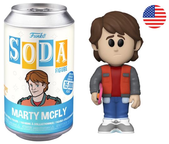 Figurine Funko Soda Retour vers le Futur Marty McFly (Canette Bleue)