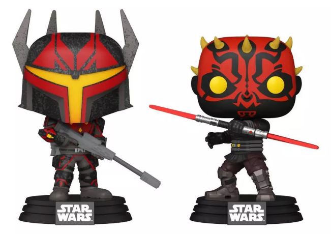 Figurine Funko Pop Star Wars : The Clone Wars Dark Maul et Gar Saxon - Pack