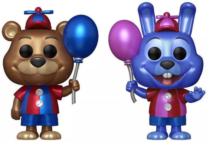 Figurine Funko Pop Five Nights at Freddy's Freddy Ballon et Bonnie Ballon - Pack