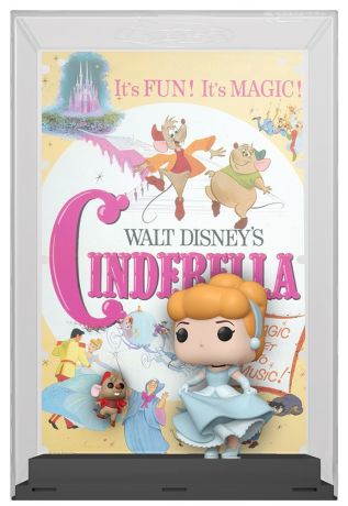Figurine Funko Pop 100 ans de Disney #12 Cendrillon avec Jac - Movie Poster