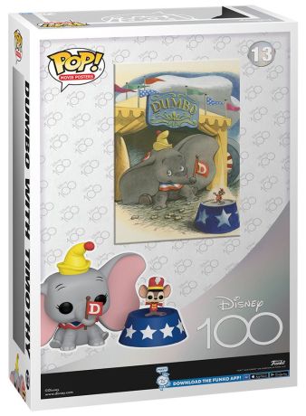 Figurine Funko Pop 100 ans de Disney #13 Dumbo avec Timothée - Movie Poster