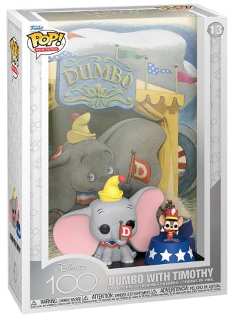 Figurine Funko Pop 100 ans de Disney #13 Dumbo avec Timothée - Movie Poster