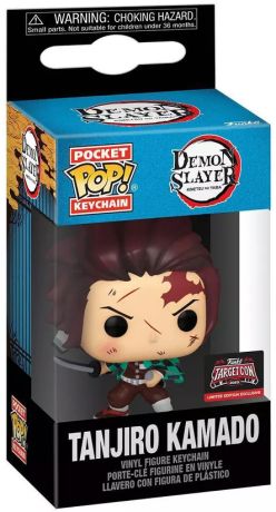 Figurine Funko Pop Demon Slayer Tanjiro Kamado - Porte-clés