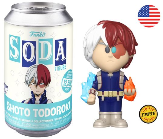 Figurine Funko Soda My Hero Academia Shoto Todoroki (Canette Bleue) [Chase]