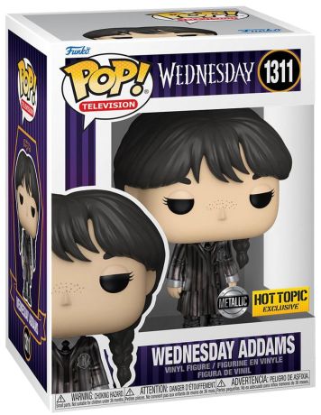 Figurine Funko Pop Mercredi #1311 Mercredi Addams - Métallique